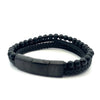 Frank 1967 Leather Wrap Bracelet, Black