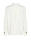 Freequent Flynn Half Button Shirt, Off White