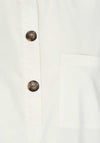 Freequent Flynn Half Button Shirt, Off White