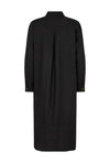 Freequent Lava Linen Midi Shirt Dress, Black