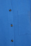 Freequent Lava Linen Midi Shirt Dress, Nebulas Blue