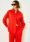 Freequent Lava Linen Shirt, Coral