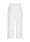 Freequent Lava Linen Ankle Trousers, Bright White