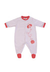 FS Baby Girl Ladybug Long Sleeve Babygrow, Pink