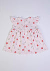 FS Baby Girl Ladybug Cap Sleeve Dress, Pink