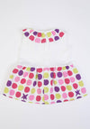 FS Baby Girl Polka Dot Dress, White