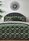 Furn Avalon Geometric Duvet Cover Set, Green