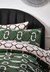 Furn Avalon Geometric Duvet Cover Set, Green