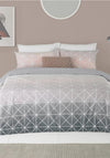 Furn Spectrum Geometric Gradient Duvet Cover Set, Grey/Pink