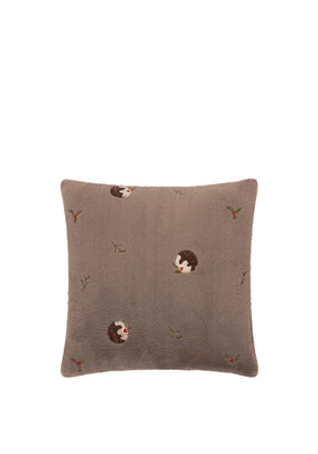 FESTIVE PUDDING FAUX FUR CUSHION
