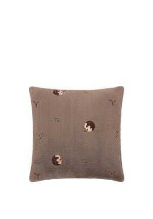 FESTIVE PUDDING FAUX FUR CUSHION