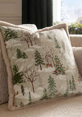 FOREST FESTIVITIES VELVET CUSHION