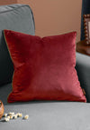 MERIDAN 45 X45 FEATHER CUSHION DARK RED