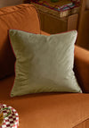 MERIDAN VELVET CUSHION FIR GREEN CUSHION