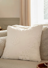 SNOWFLAKES FAUX FUR CUSHION