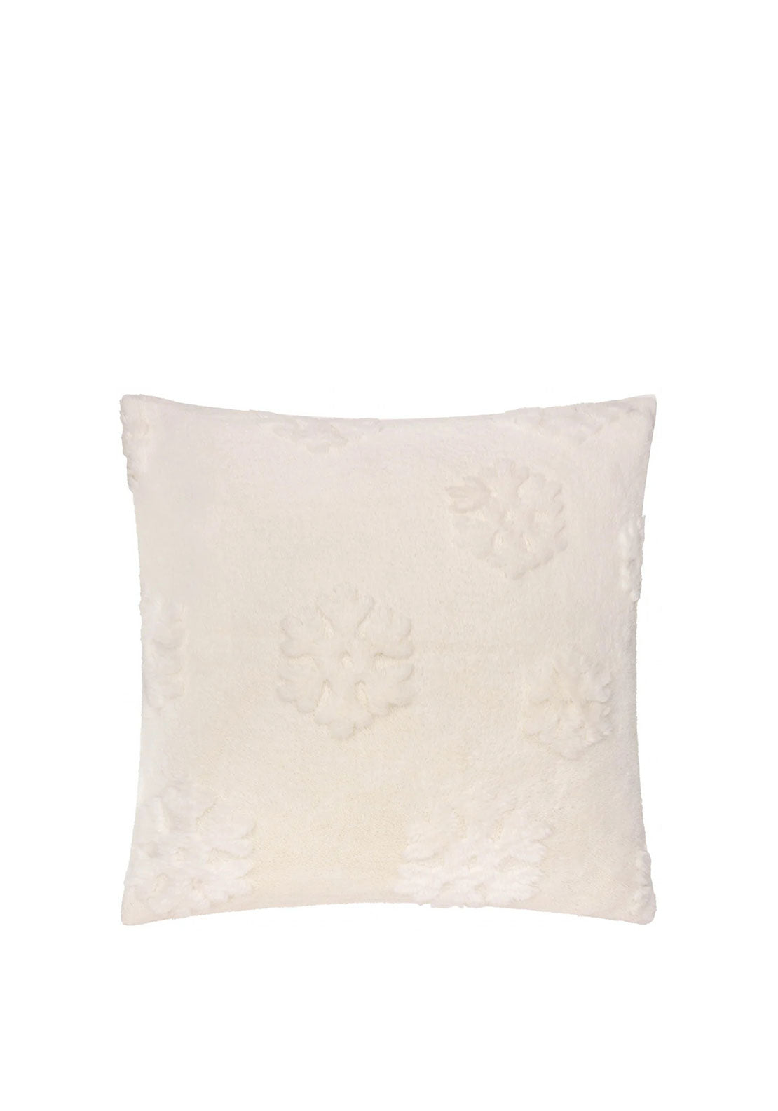 SNOWFLAKES FAUX FUR CUSHION