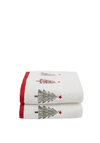 Fusion Christmas Trees Hand Towel, 2 Pack