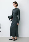 Grace & Mila Alexandra Long Knit Dress, Grey