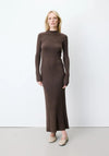 Grace & Mila Alexandra Long Knit Dress, Brown