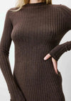 Grace & Mila Alexandra Long Knit Dress, Brown