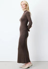 Grace & Mila Alexandra Long Knit Dress, Brown