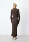 Grace & Mila Alexandra Long Knit Dress, Brown