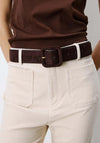 Grace & Mila One Size Faux Suede Belt, Brown