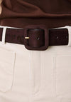 Grace & Mila One Size Faux Suede Belt, Brown