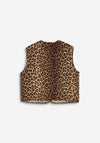 Grace & Mila Leopard Print Jacket, Beige Multi