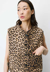 Grace & Mila Leopard Print Jacket, Beige Multi
