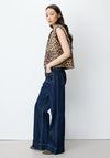 Grace & Mila Leopard Print Jacket, Beige Multi