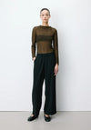 Grace & Mila One Size Noblesse Wide Leg Trousers, Black