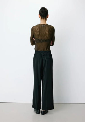 Grace & Mila One Size Noblesse Wide Leg Trousers, Black