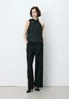 Grace & Mila Nilay Tailored Wide Leg Trousers, Black