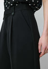 Grace & Mila Nilay Tailored Wide Leg Trousers, Black