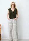 Grace & Mila Nars Sleeveless Knit Cardigan, Khaki Green