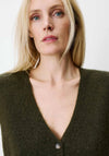 Grace & Mila Nars Sleeveless Knit Cardigan, Khaki Green