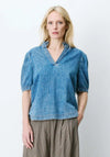 Grace & Mila Amande Denim Blouse, Blue