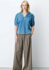 Grace & Mila Amande Denim Blouse, Blue