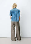Grace & Mila Amande Denim Blouse, Blue