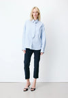 Grace & Mila Athena Pinstriped Shirt, Blue
