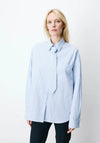 Grace & Mila Athena Pinstriped Shirt, Blue