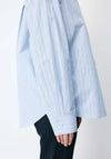 Grace & Mila Athena Pinstriped Shirt, Blue