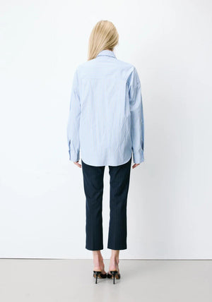 Grace & Mila Athena Pinstriped Shirt, Blue
