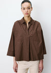 Grace & Mila Relaxed Shirt, Brown