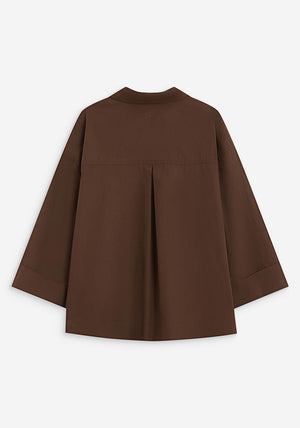 Grace & Mila Relaxed Shirt, Brown