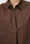 Grace & Mila Relaxed Shirt, Brown