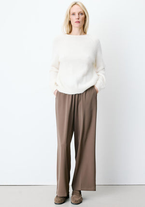 Grace & Mila Textured with Back Detail  Jumper, Cream