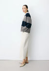 Grace & Mila Astre Knitted Polo Shirt, Navy