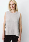 Grace & Mila Argan Sleeveless Sweater, Grey